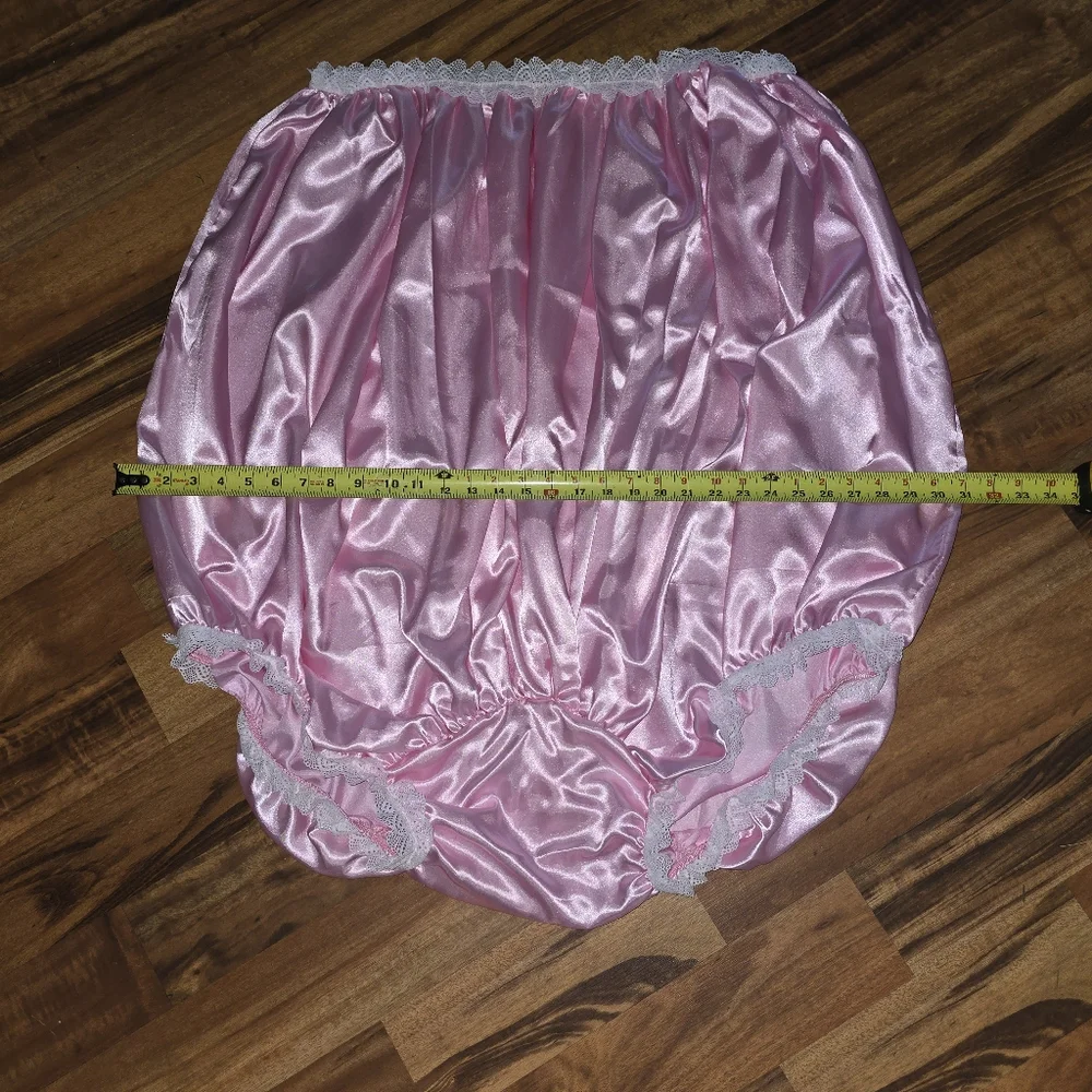 Gigantic Pink Satin Giant Novelty Granny Panties - Picture 3 of 3